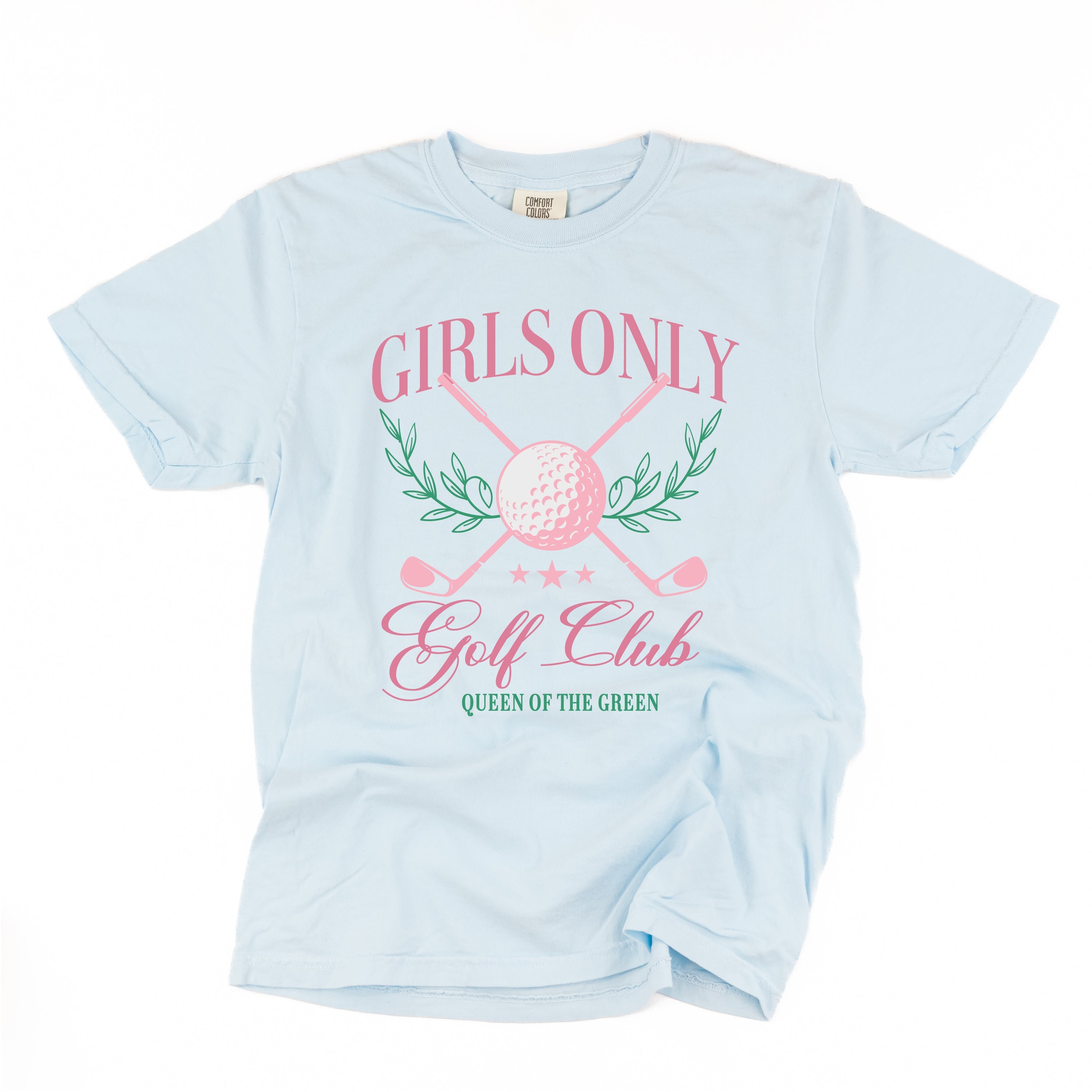 Girls Only Golf Club (Girl's Girl Version) - Comfort Colors Tee Little Mama Shirt Shop