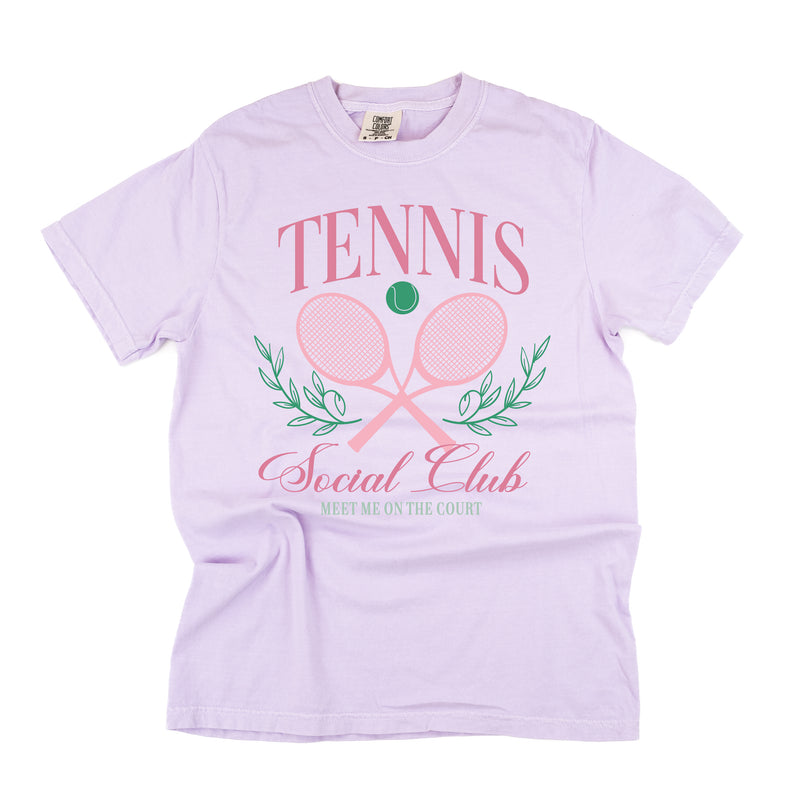 Tennis Social Club (Girl's Girl Version) - SHORT SLEEVE COMFORT COLORS TEE