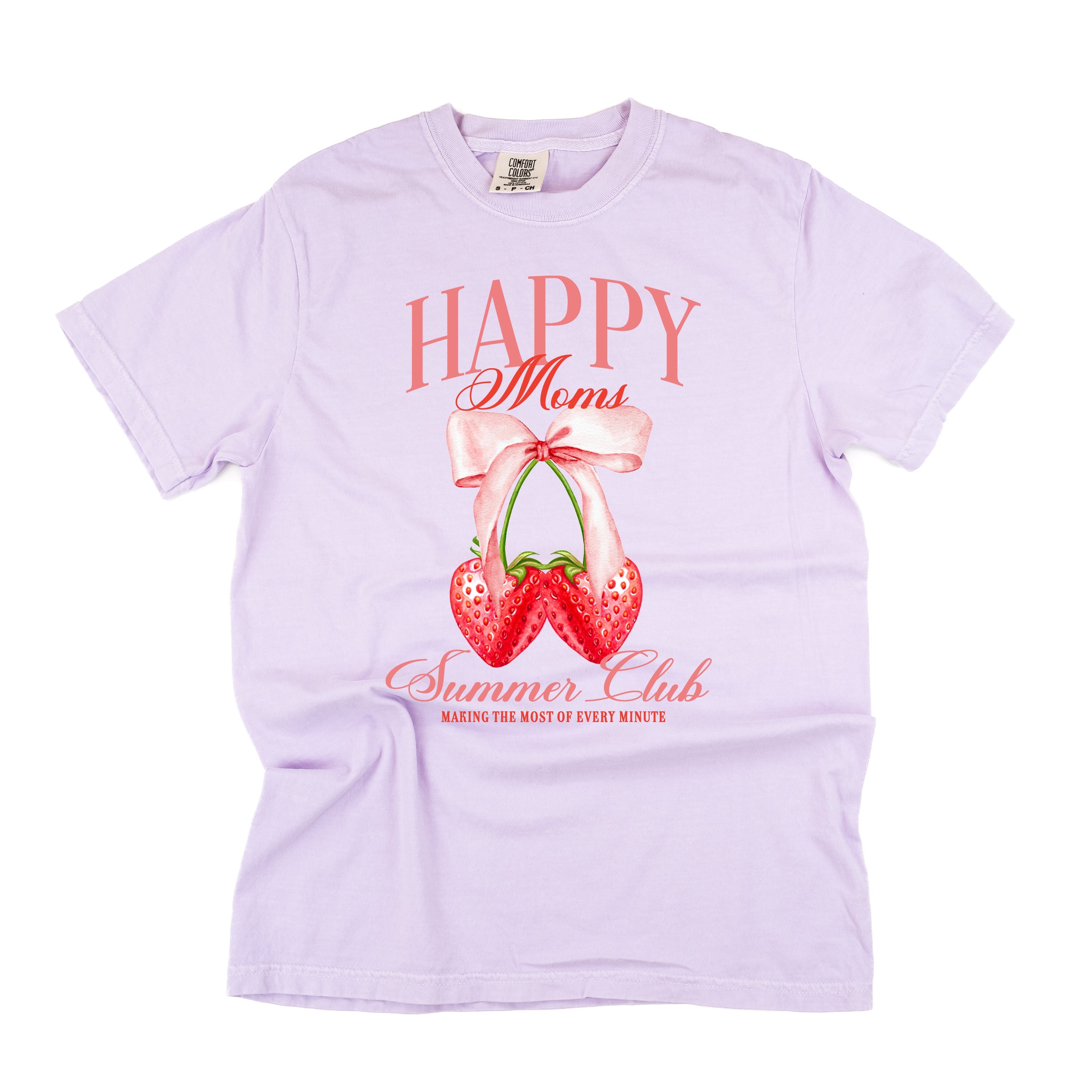Happy Moms Summer Club (Girl's Girl Version) - Comfort Colors Tee Little Mama Shirt Shop