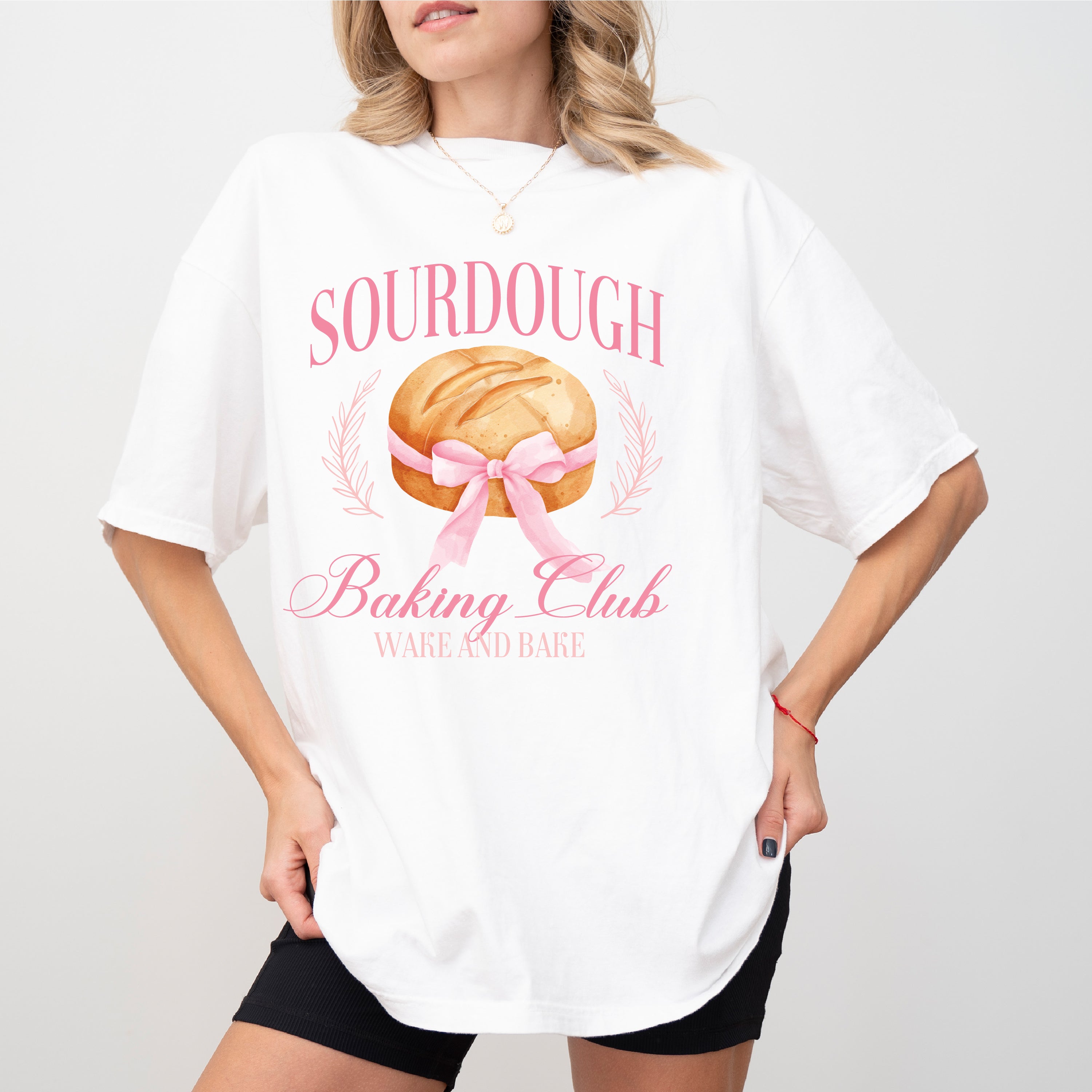 Sourdough Baking Club (Girl's Girl Version) - Comfort Colors Tee Little Mama Shirt Shop