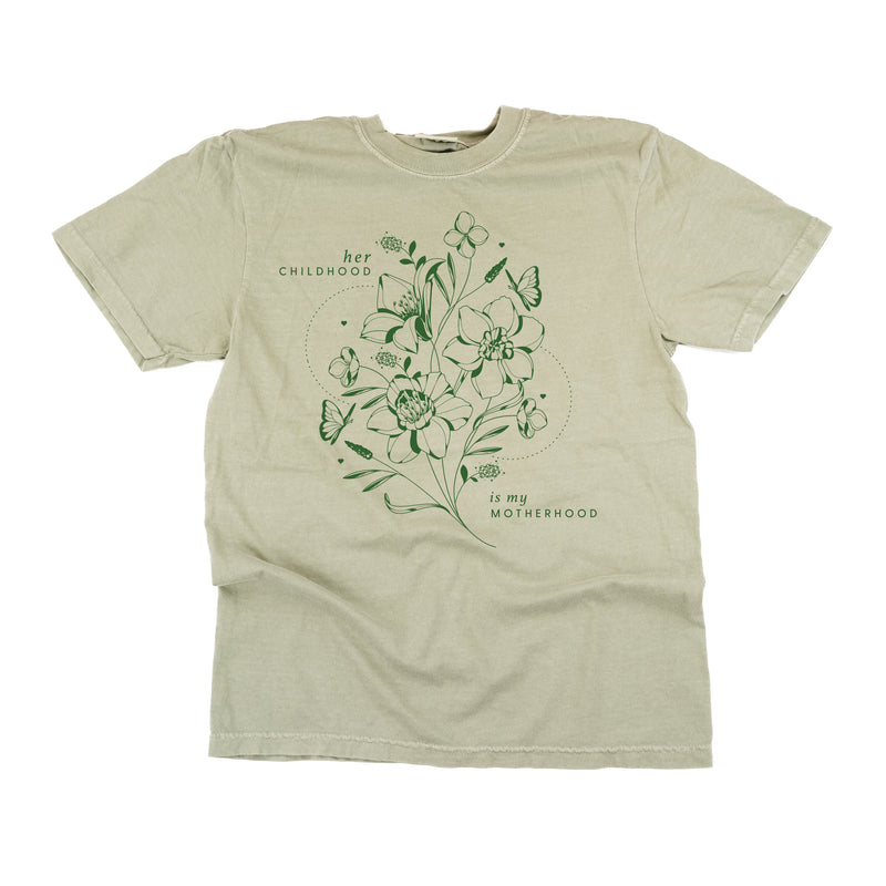 Her Childhood is My Motherhood (Singular) - SHORT SLEEVE COMFORT COLORS TEE