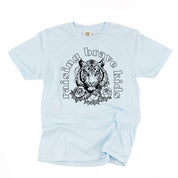 Raising Brave Kids (Plural) - Comfort Colors Tee Little Mama Shirt Shop