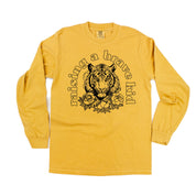 Raising A Brave Kid (Singular) - LONG SLEEVE Comfort Colors Tee Little Mama Shirt Shop