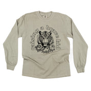 Raising A Brave Kid (Singular) - LONG SLEEVE Comfort Colors Tee Little Mama Shirt Shop