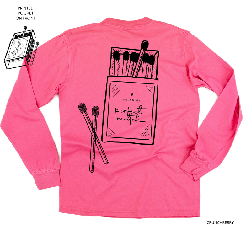 Found My Perfect Match (pf&b) - LONG SLEEVE Comfort Colors Tee