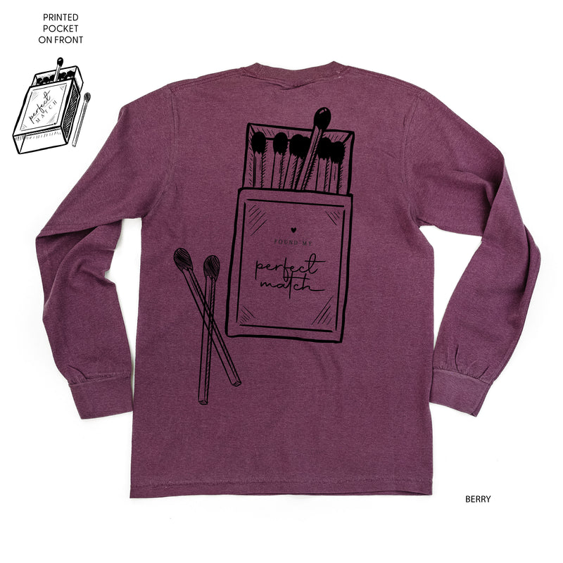 Found My Perfect Match (pf&b) - LONG SLEEVE Comfort Colors Tee