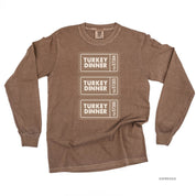 Turkey Dinner Tickets - LONG SLEEVE Comfort Colors Tee Little Mama Shirt Shop