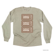 Turkey Dinner Tickets - LONG SLEEVE Comfort Colors Tee Little Mama Shirt Shop