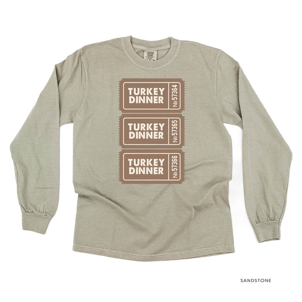 Turkey Dinner Tickets - LONG SLEEVE Comfort Colors Tee