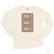 Turkey Dinner Tickets - LONG SLEEVE Comfort Colors Tee Little Mama Shirt Shop