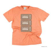 Turkey Dinner Tickets - Comfort Colors Tee Little Mama Shirt Shop