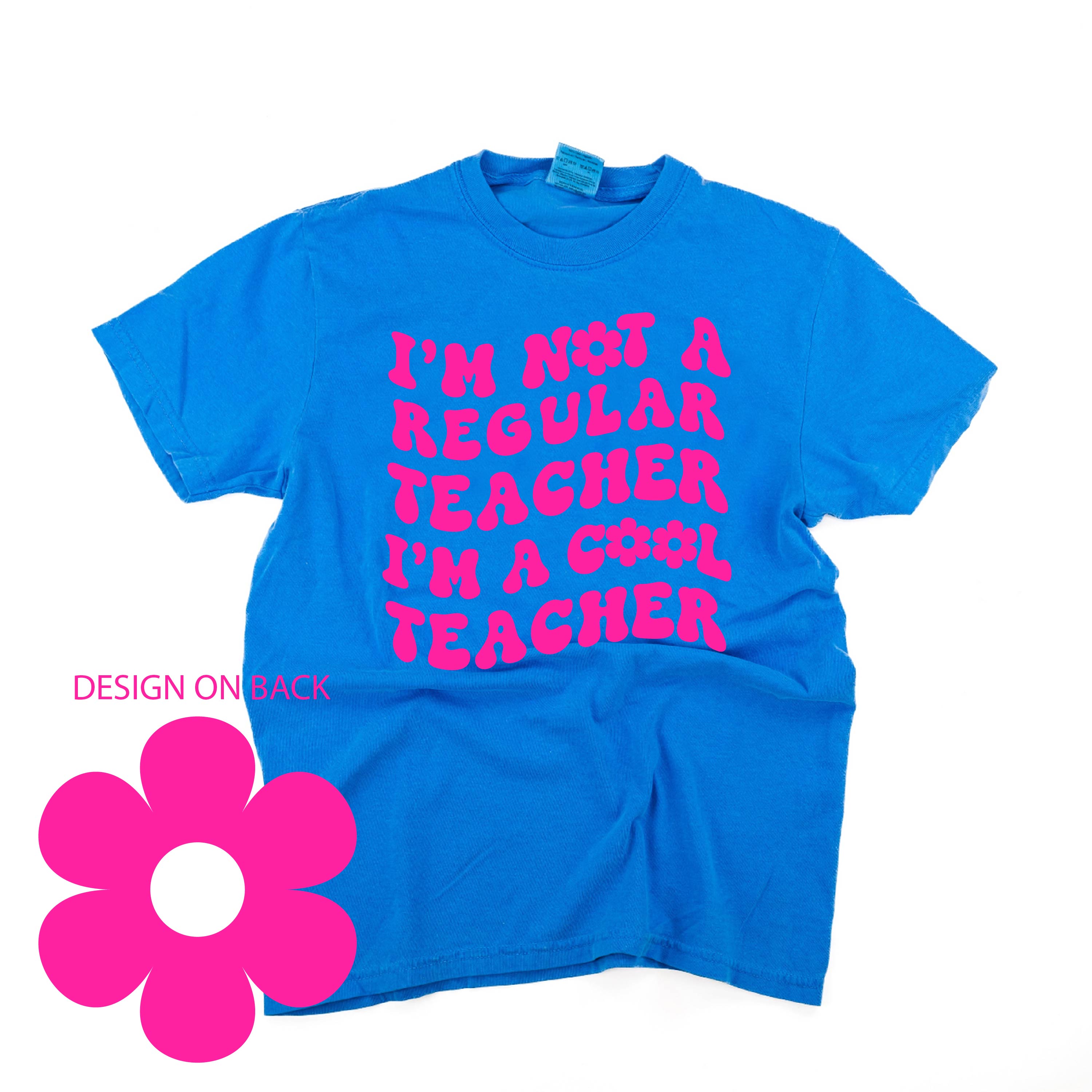  Big Flower on Back) - SHORT SLEEVE COMFORT COLORS TEE Little Mama Shirt Shop