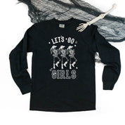 Cowgirl Skellies - Let's Go Girls - Long Sleeve Comfort Colors Tee Little Mama Shirt Shop