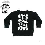 Be Kind Bruh - It's Cool to Be Kind (pf & b) - Child Sweater Little Mama Shirt Shop