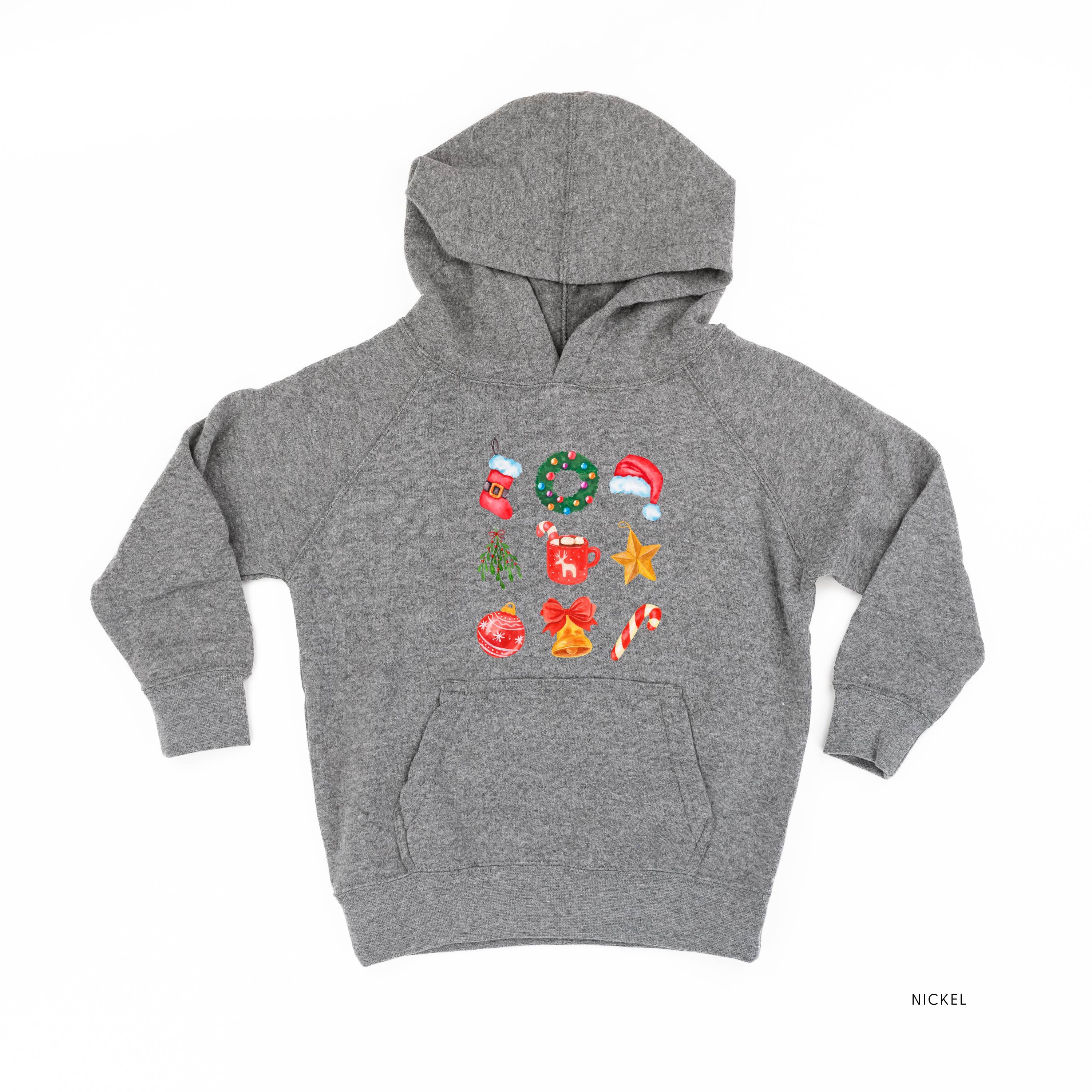 Classic Watercolor Christmas - Child HOODIE Little Mama Shirt Shop LLC