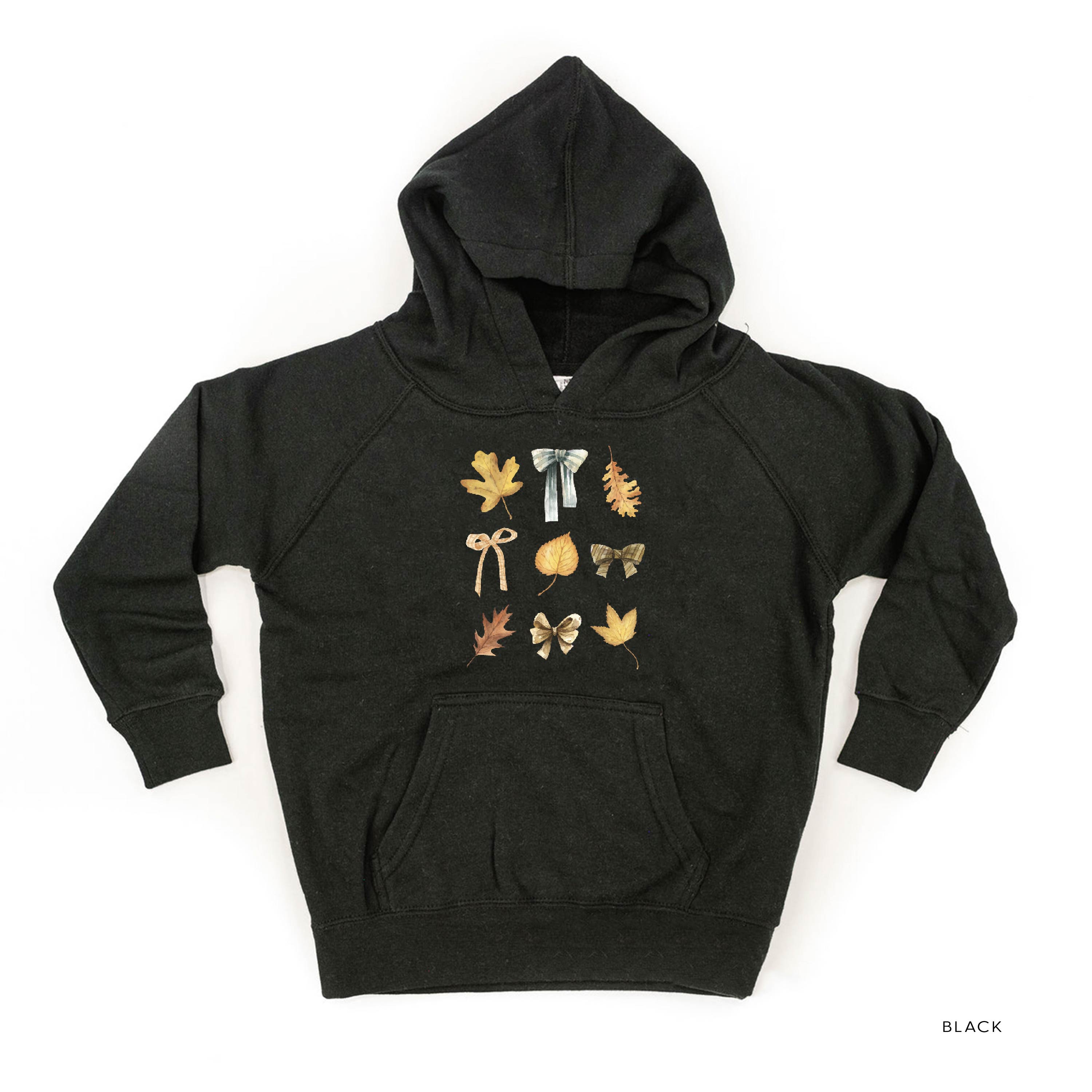 Dainty Bows and Leaves - Child Hoodie Little Mama Shirt Shop