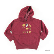 Dainty Bows and Leaves - Child Hoodie Little Mama Shirt Shop