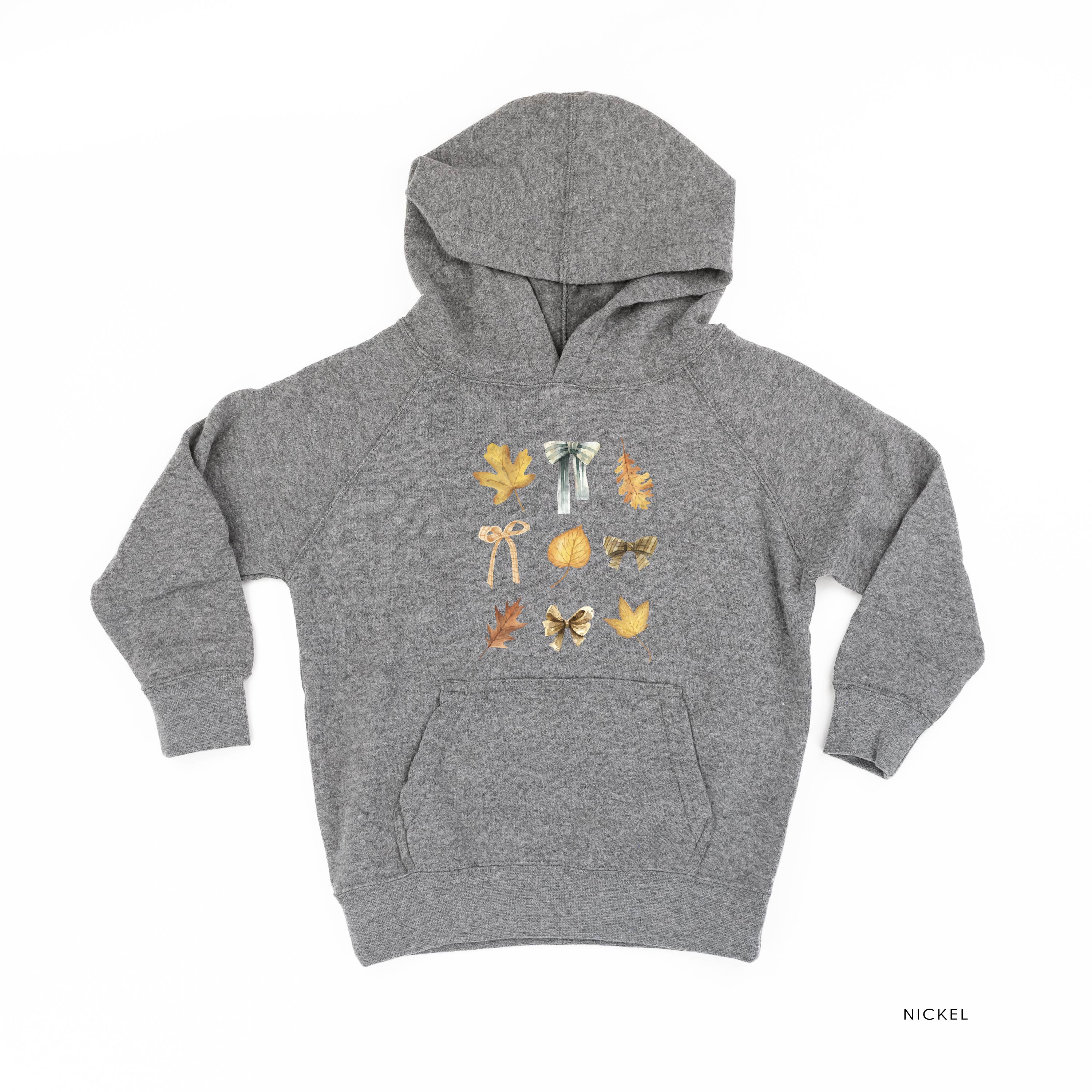 Dainty Bows and Leaves - Child Hoodie Little Mama Shirt Shop