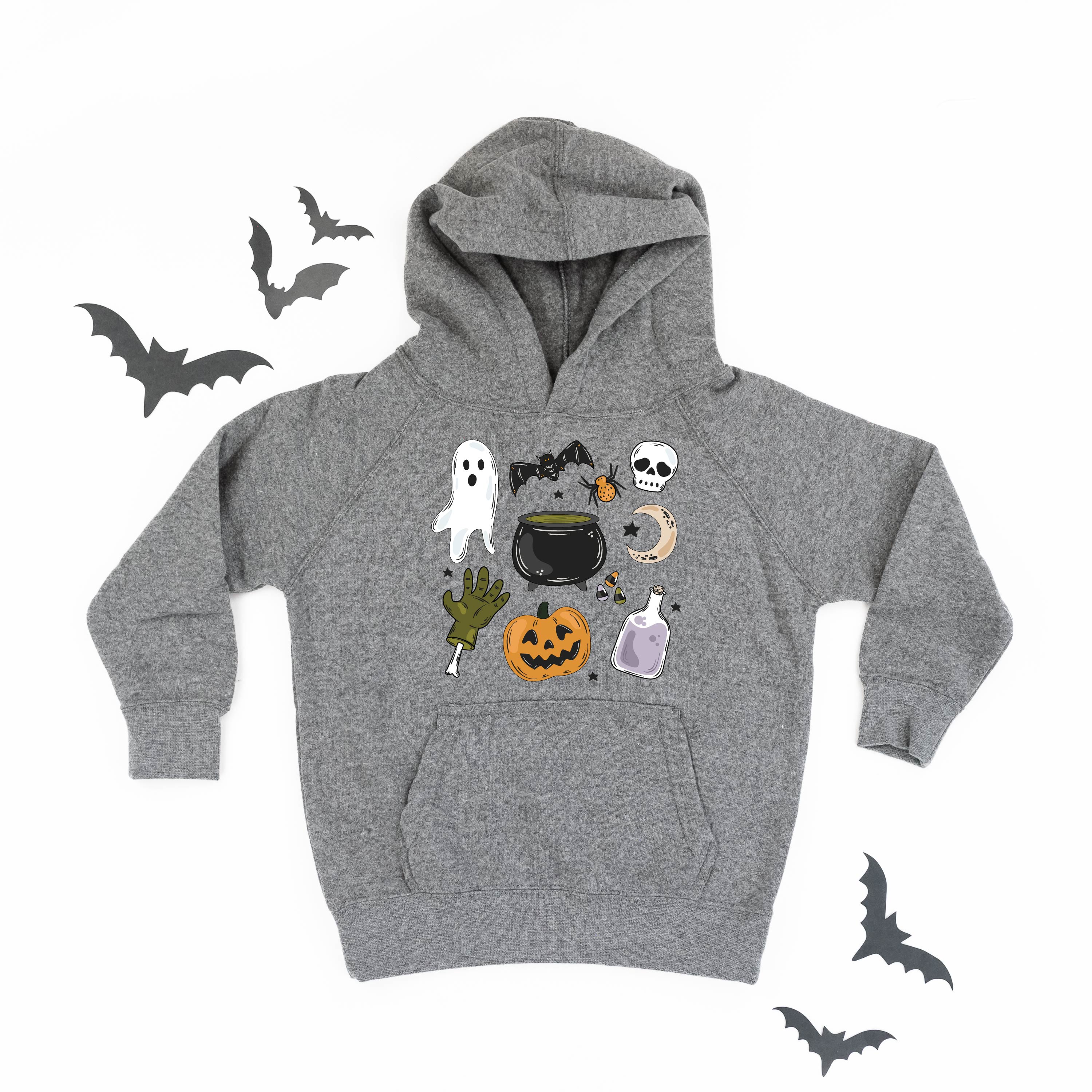 Halloween Things - NICKEL - Child Hoodie Little Mama Shirt Shop LLC