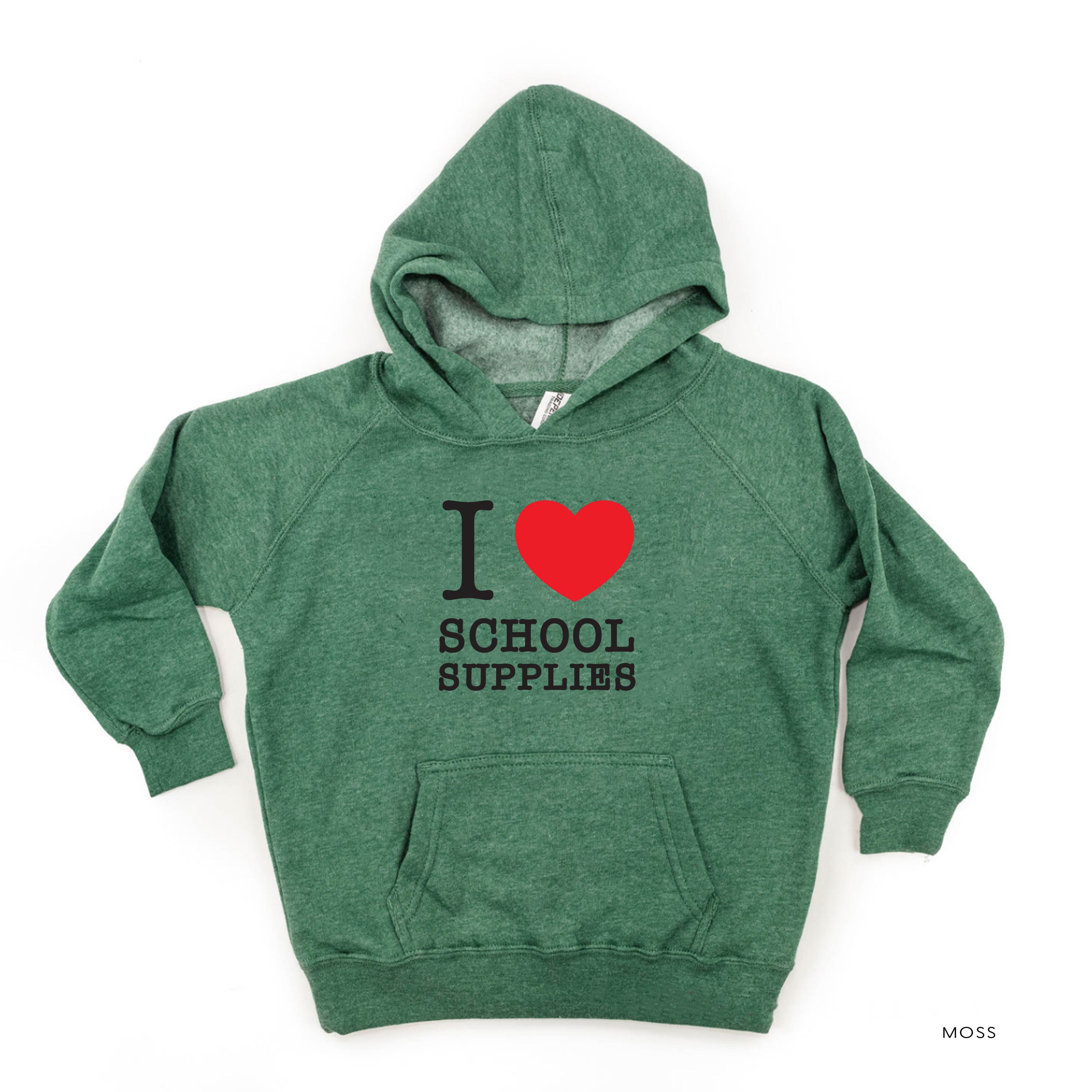 I ♥ School Supplies - Child Hoodie Little Mama Shirt Shop LLC