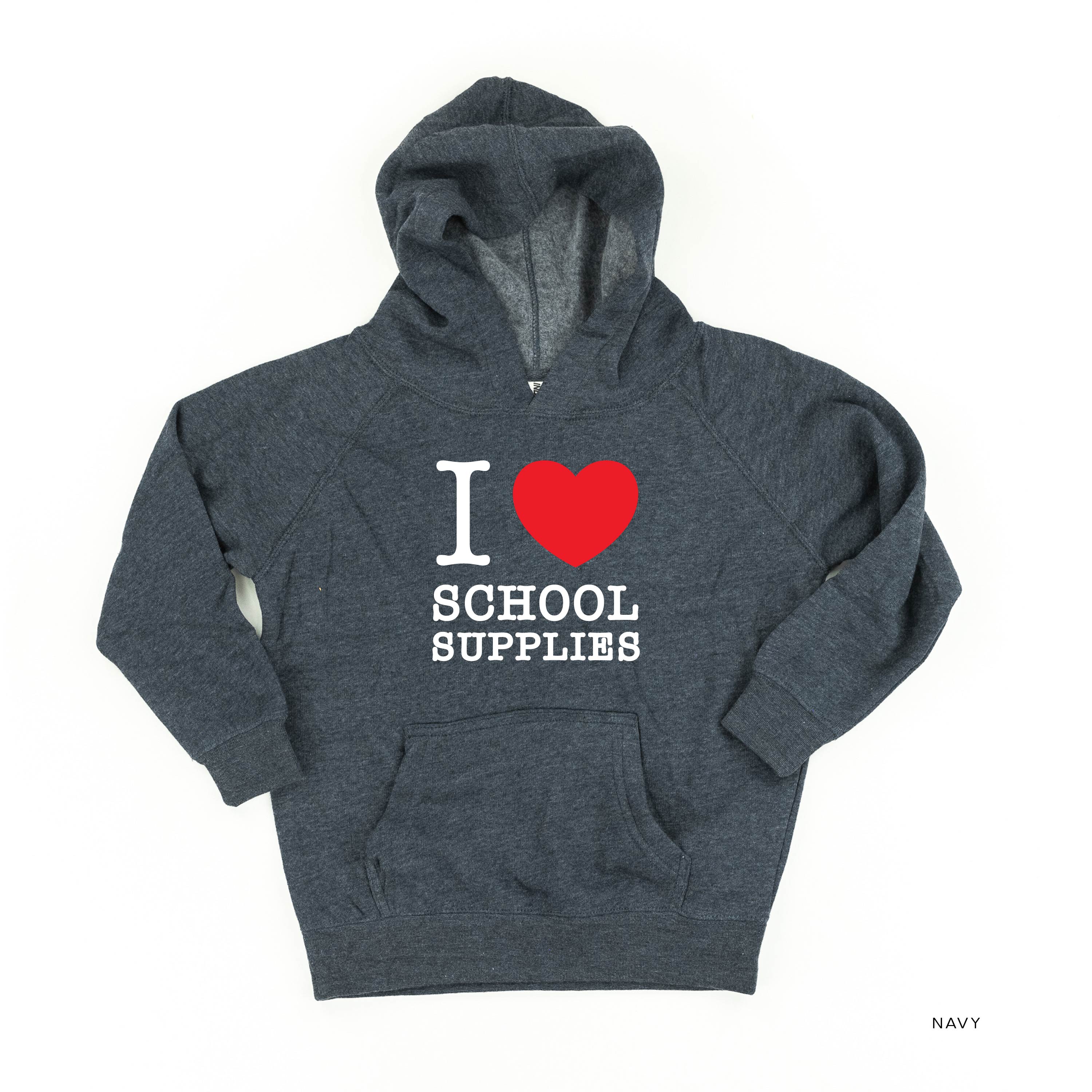 I ♥ School Supplies - Child Hoodie Little Mama Shirt Shop LLC