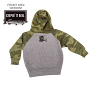 Keepin' It Reel - Fishing Reel (pf&b) - Child HOODIE Little Mama Shirt Shop LLC