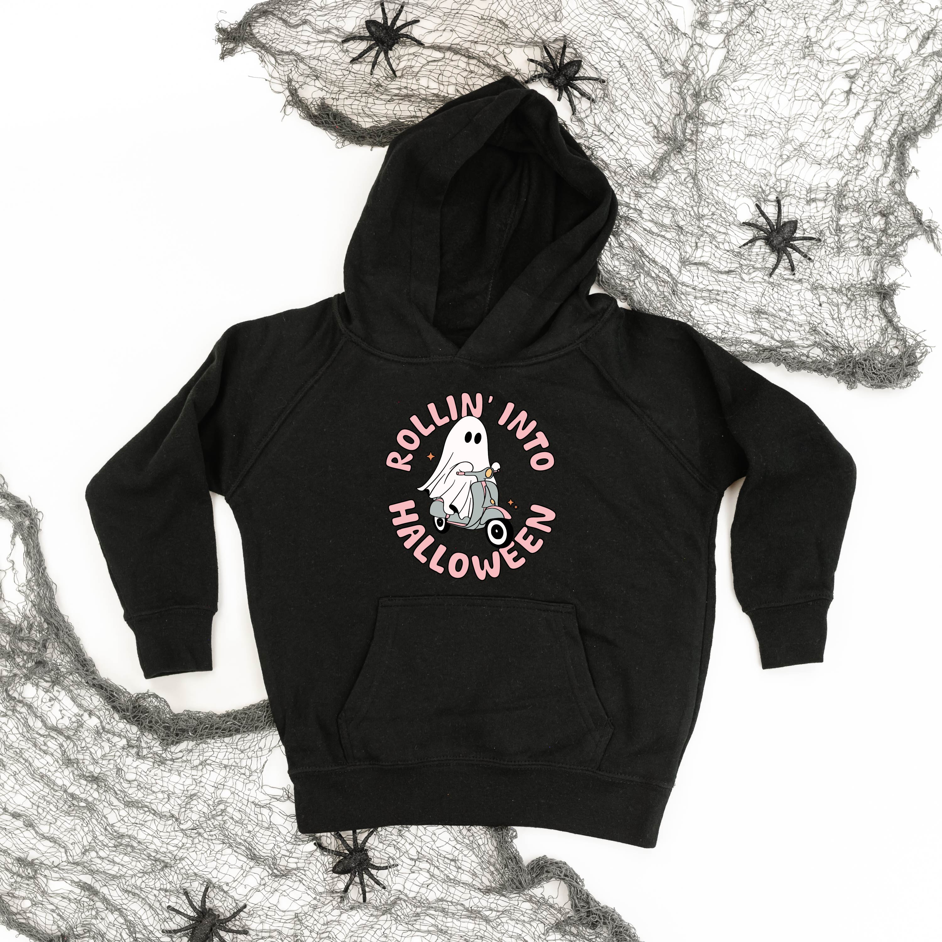 Rollin' Into Halloween - Child Hoodie Little Mama Shirt Shop LLC