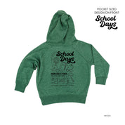 School Days Pocket Design on Front w/ Full School Days Design on Back - Child Hoodie Little Mama Shirt Shop LLC