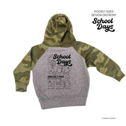 School Days Pocket Design on Front w/ Full School Days Design on Back - Child Hoodie Little Mama Shirt Shop LLC