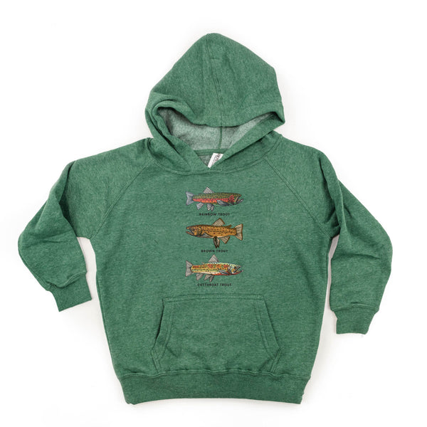 Trout Chart - Hand Drawn - Child Hoodie