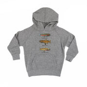 Trout Chart - Hand Drawn - Child HOODIE Little Mama Shirt Shop LLC