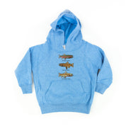 Trout Chart - Hand Drawn - Child HOODIE Little Mama Shirt Shop LLC