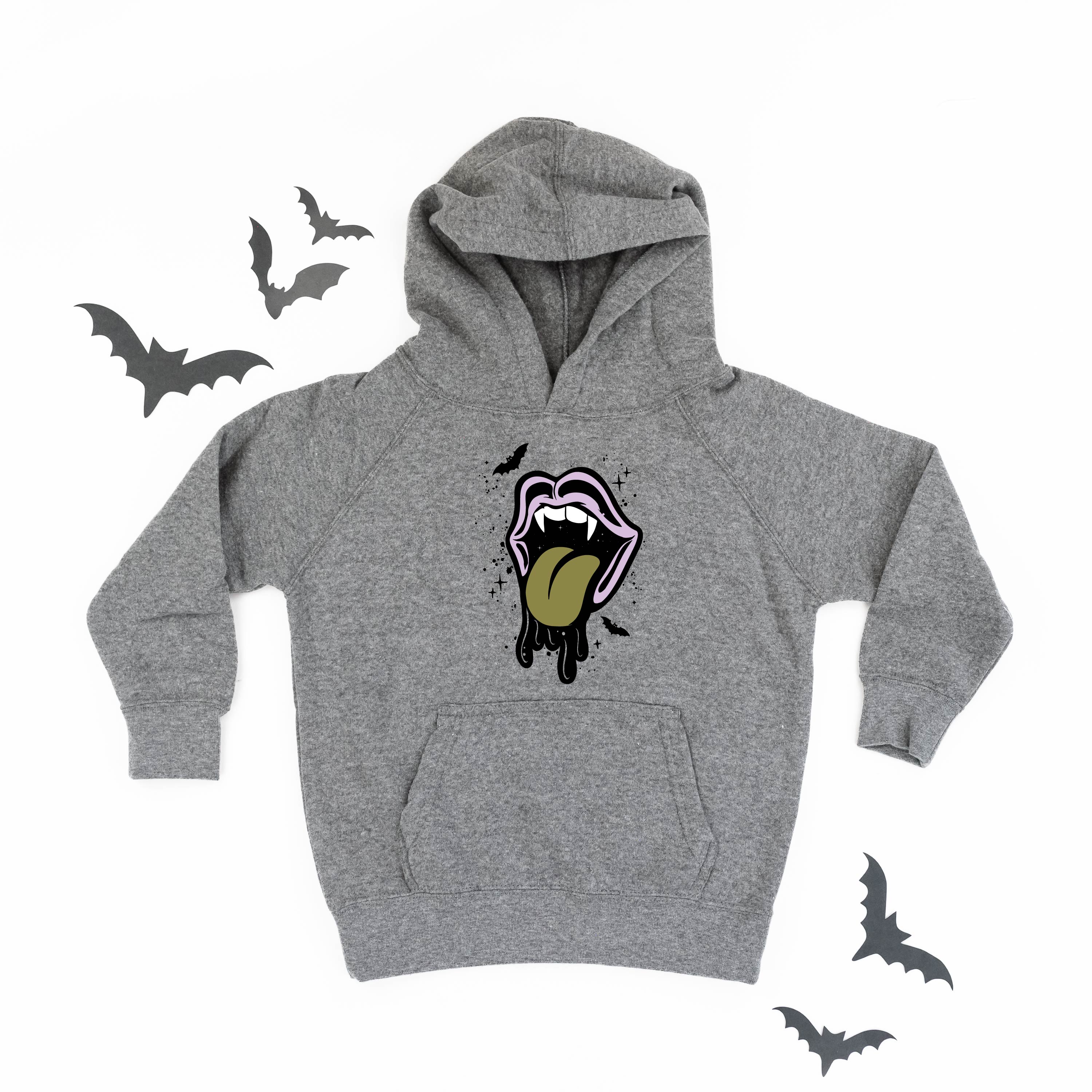 Vampire Drippy Mouth - NICKEL - Child Hoodie Little Mama Shirt Shop LLC