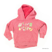 Watercolor School Supplies - Child Hoodie Little Mama Shirt Shop LLC