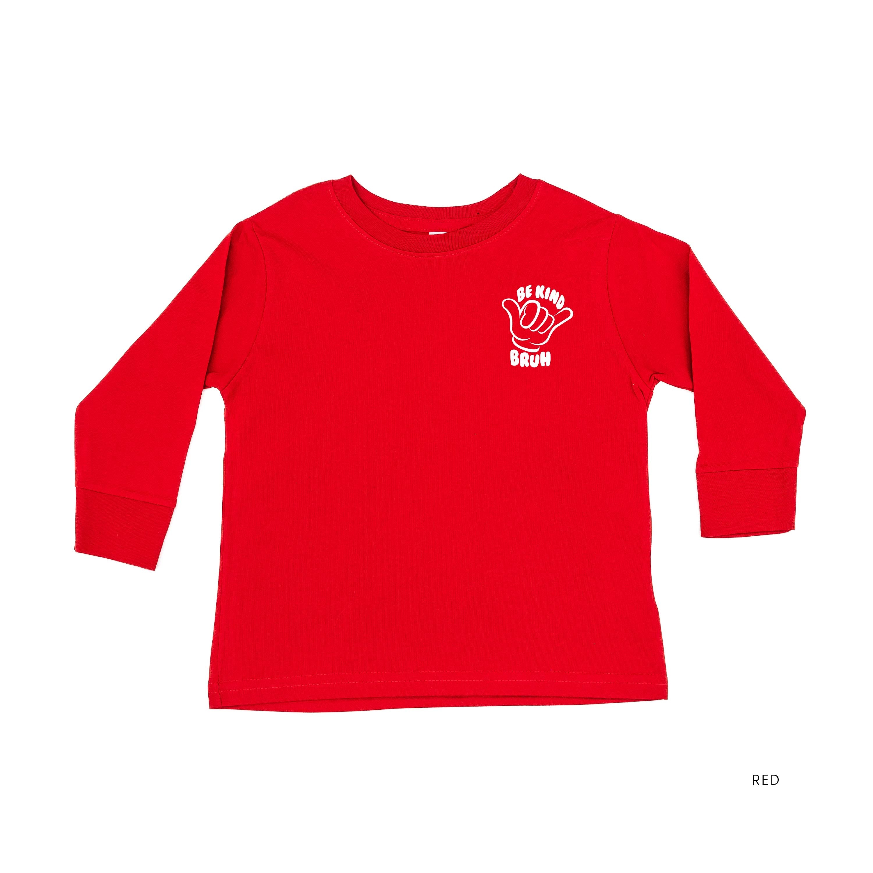 Be Kind Bruh - It's Cool to Be Kind (pf & b) - Child LONG SLEEVE Tee Little Mama Shirt Shop