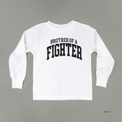 Brother of a Fighter - Varsity - Child Long Sleeve Tee Little Mama Shirt Shop