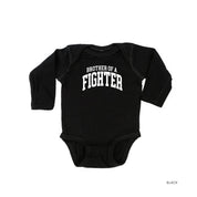 Brother of a Fighter - Varsity - Child Long Sleeve Tee Little Mama Shirt Shop
