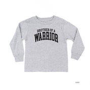 Brother of a Warrior - Varsity - Child Long Sleeve Tee Little Mama Shirt Shop