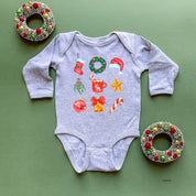 Classic Watercolor Christmas - Child LONG SLEEVE Tee Little Mama Shirt Shop