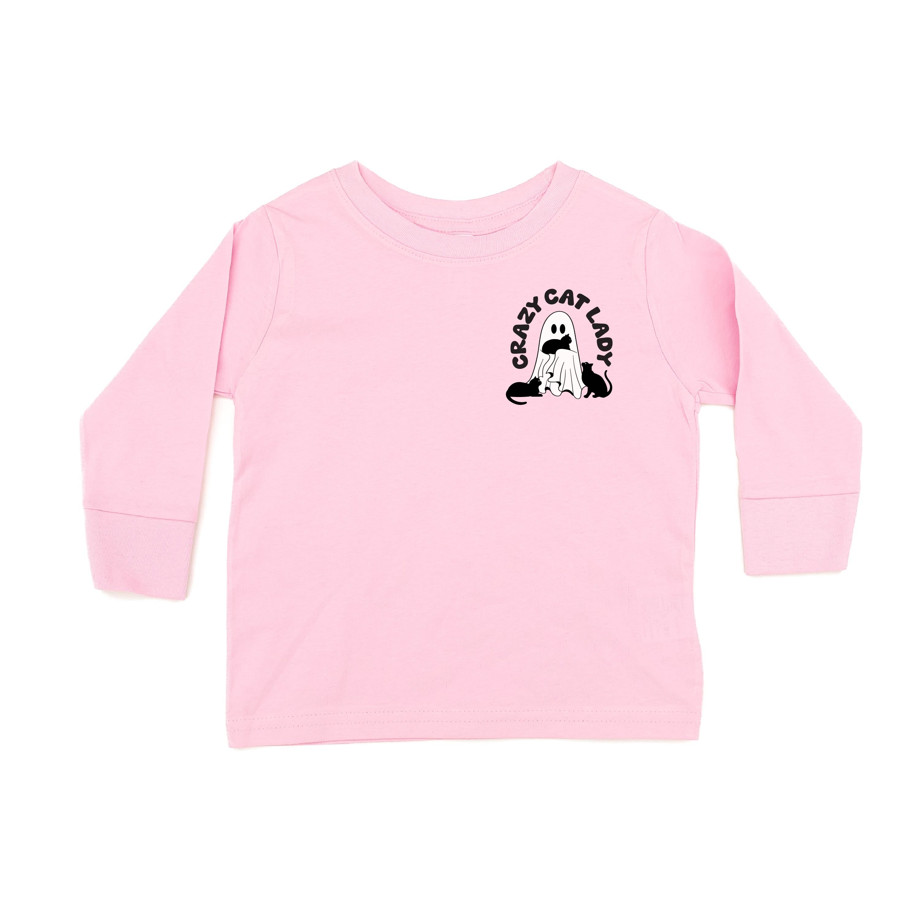 Crazy Cat Lady - POCKET DESIGN - Long Sleeve Child Shirt Little Mama Shirt Shop