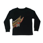 Cutthroat Trout - Hand Drawn - Child LONG SLEEVE Tee Little Mama Shirt Shop