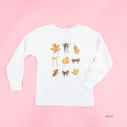 Dainty Bows and Leaves - Long Sleeve Child Shirt Little Mama Shirt Shop