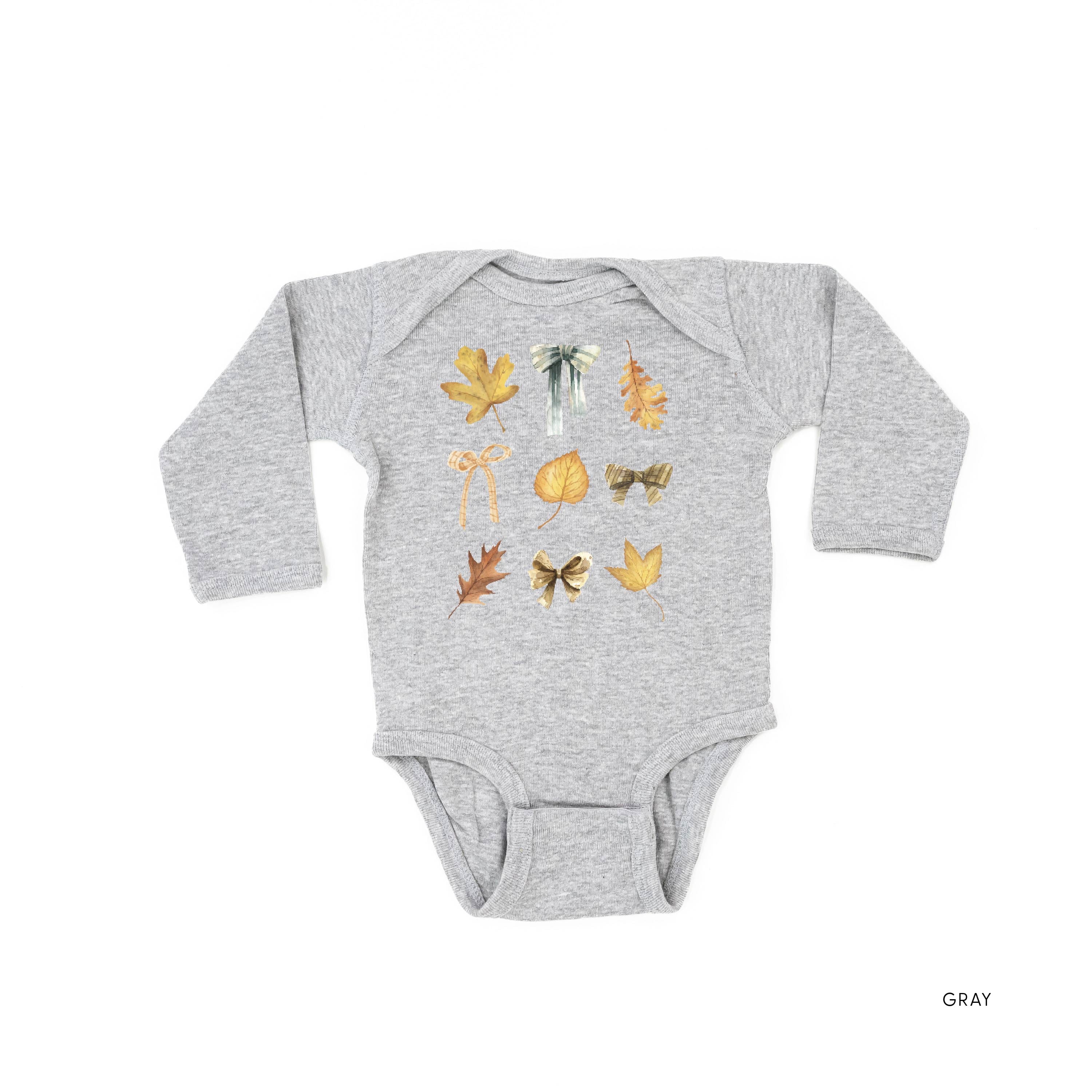 Dainty Bows and Leaves - Long Sleeve Child Shirt Little Mama Shirt Shop
