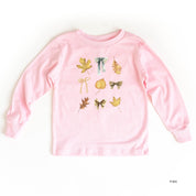 Dainty Bows and Leaves - Long Sleeve Child Shirt Little Mama Shirt Shop