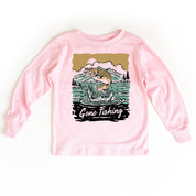 Gone Fishing - Child LONG SLEEVE Tee Little Mama Shirt Shop