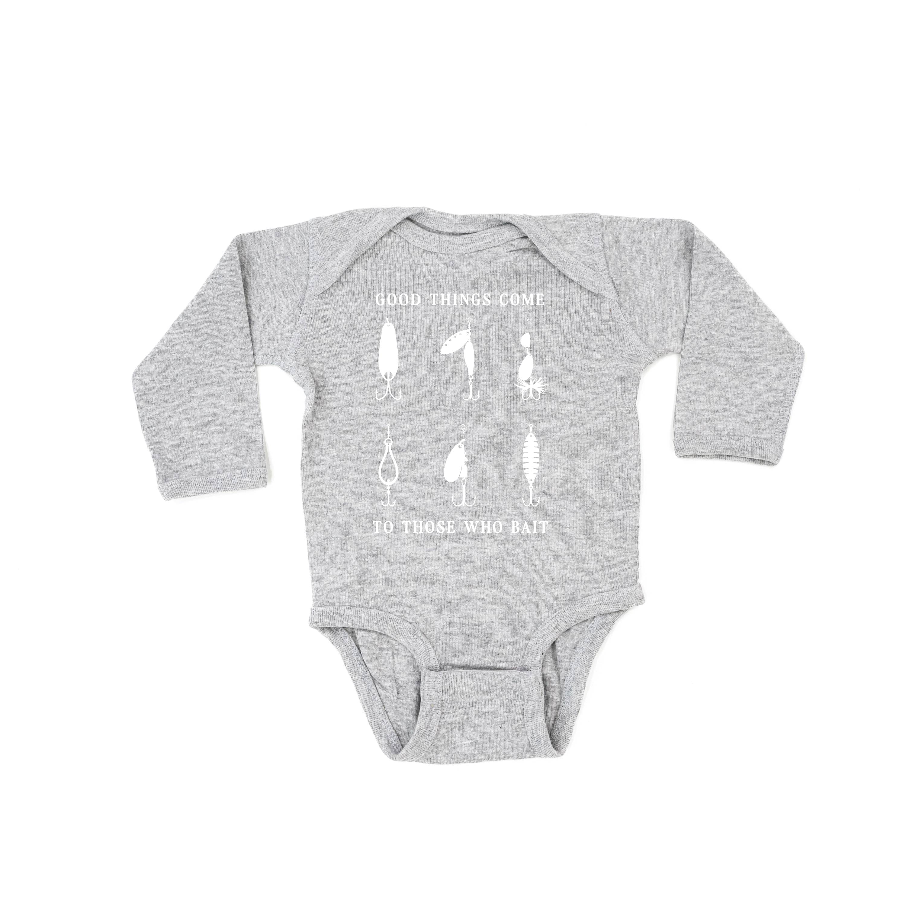 Good Things Come to Those Who Bait - Child LONG SLEEVE Tee Little Mama Shirt Shop