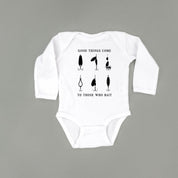 Good Things Come to Those Who Bait - Child LONG SLEEVE Tee Little Mama Shirt Shop