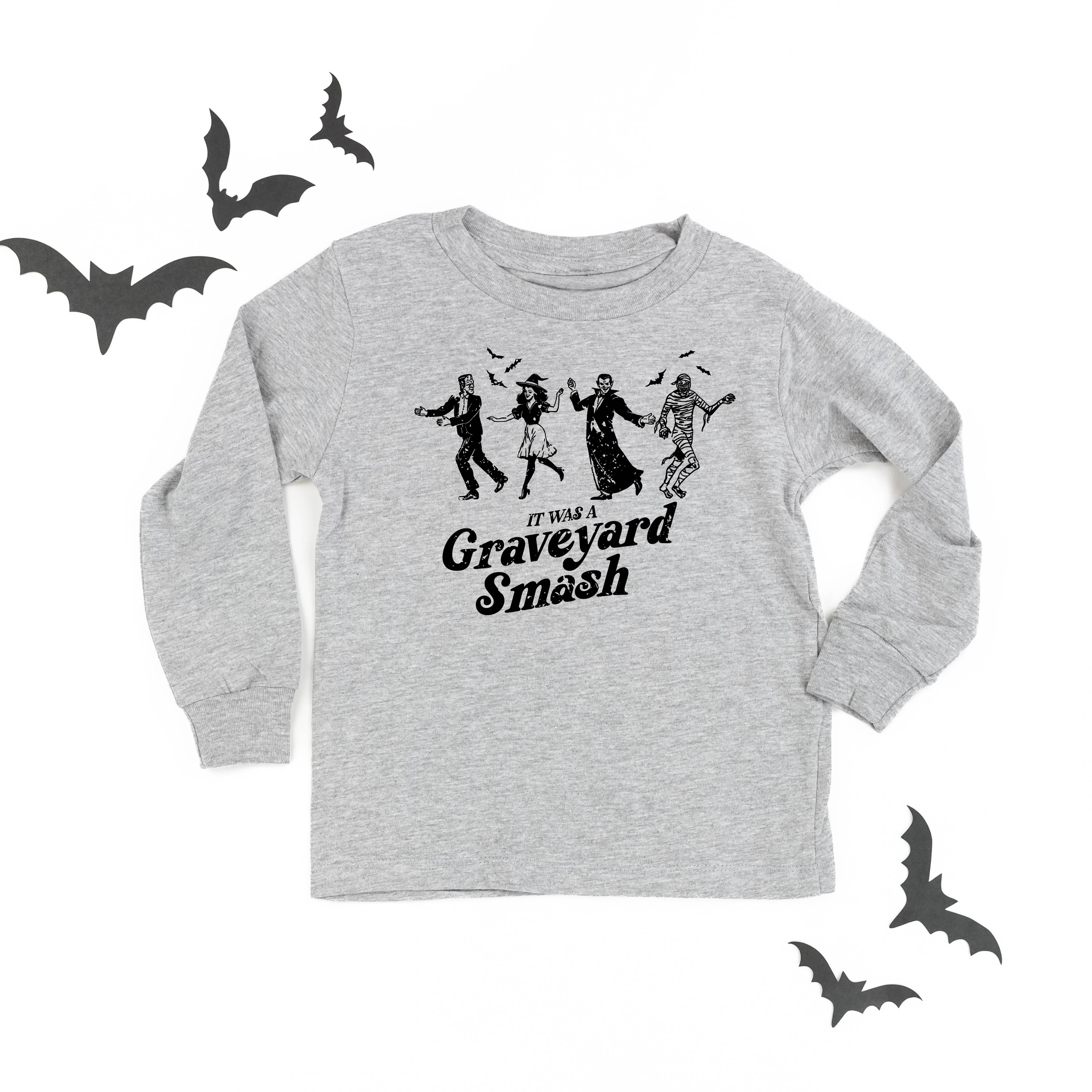 It Was a Graveyard Smash - Long Sleeve Child Shirt Little Mama Shirt Shop