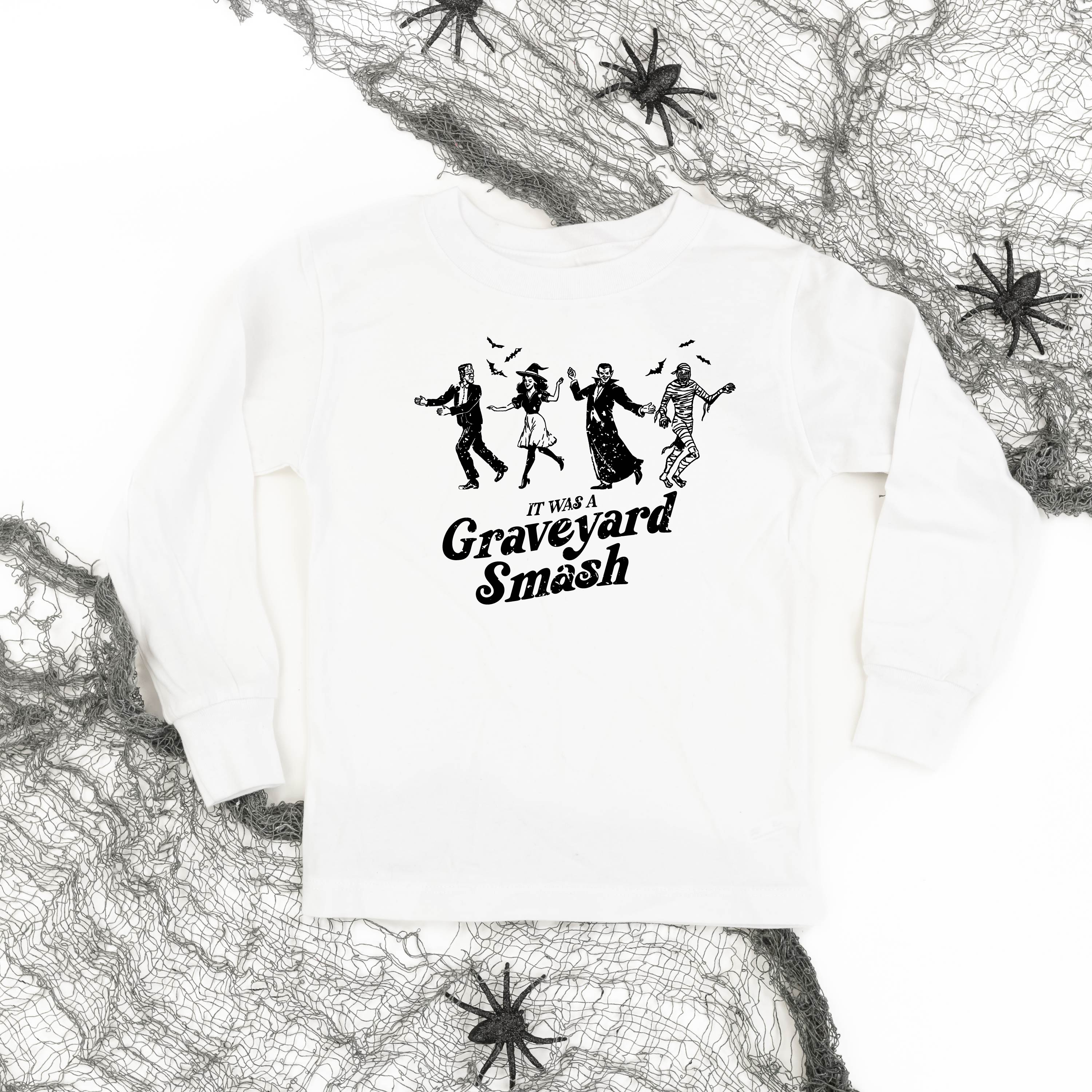 It Was a Graveyard Smash - Long Sleeve Child Shirt Little Mama Shirt Shop