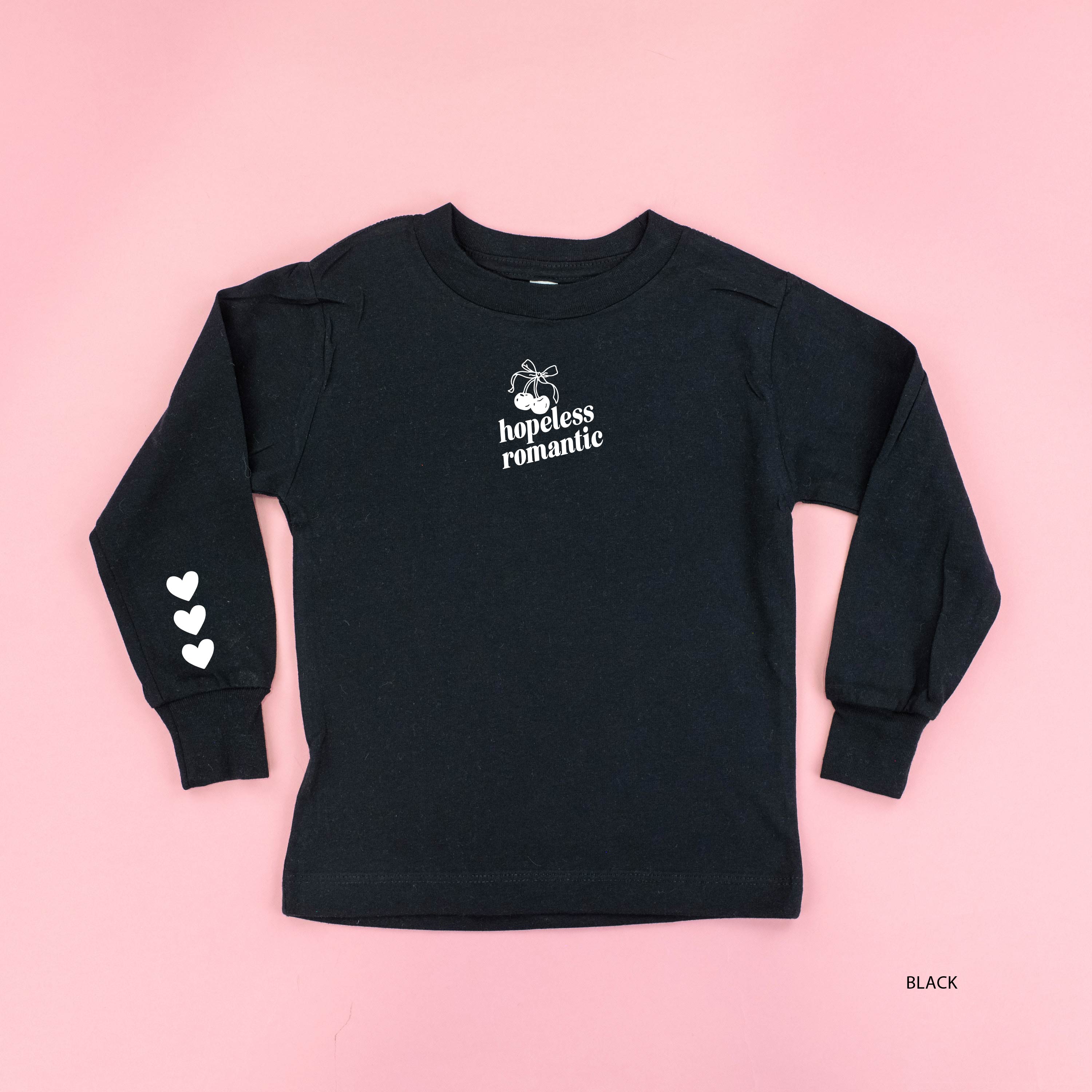Hopeless Romantic (center&sd) - Child Long Sleeve Tee Little Mama Shirt Shop